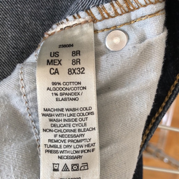 EUC DKNY JEANS. Dark blue Sz 8x32 reg, mid rise. - Picture 5 of 5